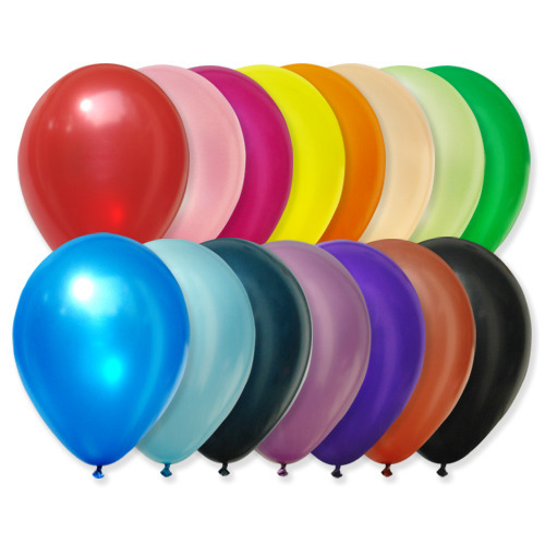 지름 30cm 펄 혼합색상 풍선 세트 이미지