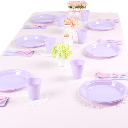 파티테이블셋팅패키지 - 핑크와 라벤더 테이블 세트 이미지